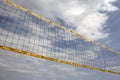 Looking up at volleyball net Royalty Free Stock Photo