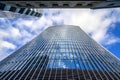 Looking up at the Walkie Talkie building in the City of London, UK