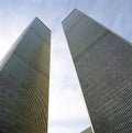 Looking Up at World Trade Center Towers