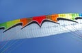 Tandem Paraglide wing flying Royalty Free Stock Photo