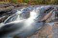 Looking Upstream At Wilson`s Falls In Bracebridge, Ontario Royalty Free Stock Photo