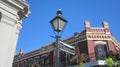 Street Corner Signs with Historic Architecture in the French Quarter Neighborhood of New Orleans Louisiana Royalty Free Stock Photo