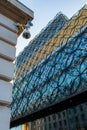 Looking upwards at the Birmingham library