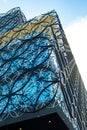 Looking upwards at the Birmingham library