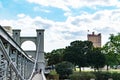 Waco`s iconic Alico building from the famous suspension bridge