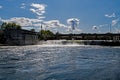 Looking West At The Waterfalls In Fenelon Falls, Ontario Royalty Free Stock Photo