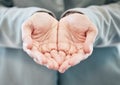 Looking for your next big opportunity. an unrecognizable businessman standing with his hands cupped in the office. Royalty Free Stock Photo