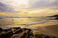Lookout Beach at sunrise in Plettenberg Bay, Garden Route Royalty Free Stock Photo