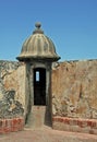 Lookout at Fort San Cristobal San Juan Puerto Rico Royalty Free Stock Photo