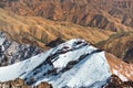 Lookout from Jebel Toubkal, highest mountain of North Africa