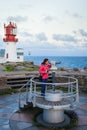 Lookout at Lindesnes Lighthouse in Norway