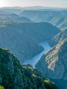 Sil river canyon in Orense - Galicia, Spain Royalty Free Stock Photo