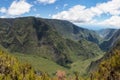 Lookout on reunion island mountains cirque