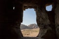 Lookout of the Royal Tombs in the ancient city of Petra Royalty Free Stock Photo