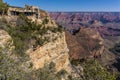 Lookout Studio view on the South Rim of the Grand Canyon, Arizona Royalty Free Stock Photo