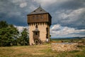 Lookout tower as a part of ruined castle Royalty Free Stock Photo