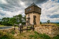 Lookout tower as a part of ruined castle Royalty Free Stock Photo