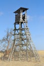 Lookout tower for hunting Royalty Free Stock Photo