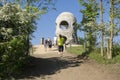 Lookout tower Ruzenka, HÃËENSKO / CZECH REPUBLIC - May 6, 2018: New modern small public lookout tower Ruzenka near Hrensko