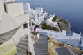 A lookout view in Santorini islands. Greece Royalty Free Stock Photo