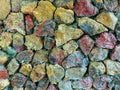Looks of colorful stones wall Royalty Free Stock Photo