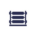 loom machine icon on white