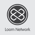 LOOM - Loom Network. The Icon of Money or Market Emblem.