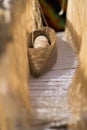 The loom`s shuttle close-up Royalty Free Stock Photo