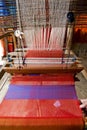 Loom, textiles by hand Royalty Free Stock Photo