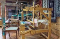 Loom in weaving workshop Royalty Free Stock Photo