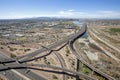 Loop 202 and the Loop 101 interchange looking West Royalty Free Stock Photo