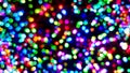 RGB Colour Changing Christmas Lights Bokeh Composite with Glint Effect