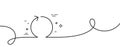 Loop arrow line icon. Refresh Arrowhead. Continuous line with curl. Vector Royalty Free Stock Photo