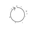 Loop arrow line icon. Refresh Arrowhead. Vector Royalty Free Stock Photo