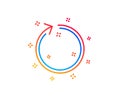 Loop arrow line icon. Refresh Arrowhead. Vector Royalty Free Stock Photo