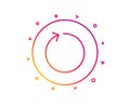 Loop arrow line icon. Refresh Arrowhead. Vector Royalty Free Stock Photo