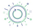 Loop arrow line icon. Refresh Arrowhead. Vector Royalty Free Stock Photo