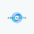 Loop Circle Abstract Vector Sign, Emblem or Logo Template. Modern Gradient Geometry Sign.