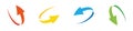 Loop circle arrow icon set Royalty Free Stock Photo