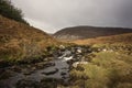 Spectacular scenery, wild vegetation and crystal clear rivers and streams in Wild Nephin National Park in County Mayo Ireland.