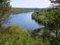 Loop of the Dodogne, cingle de TrÃÂ©molat in the PÃÂ©rigord Noir Royalty Free Stock Photo