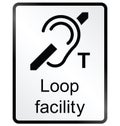 Loop Facility Information Sign Royalty Free Stock Photo