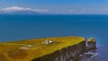 Loop Head at County Clare in Ireland - aerial drone footage Royalty Free Stock Photo