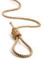 Loop hempen rope Royalty Free Stock Photo