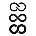 Loop icon, infinity vector symbol Royalty Free Stock Photo