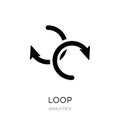 loop icon in trendy design style. loop icon isolated on white background. loop vector icon simple and modern flat symbol for web Royalty Free Stock Photo