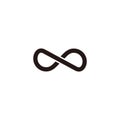 Loop overlapping infinity symbol logo vector Royalty Free Stock Photo