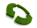 Loop recycle grass symbol