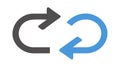 Loop Reload or Refresh Arrows Icon for User Interface, vector design Generative AI Royalty Free Stock Photo