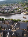 Loop of a river in Beaulieu France Present and Passed